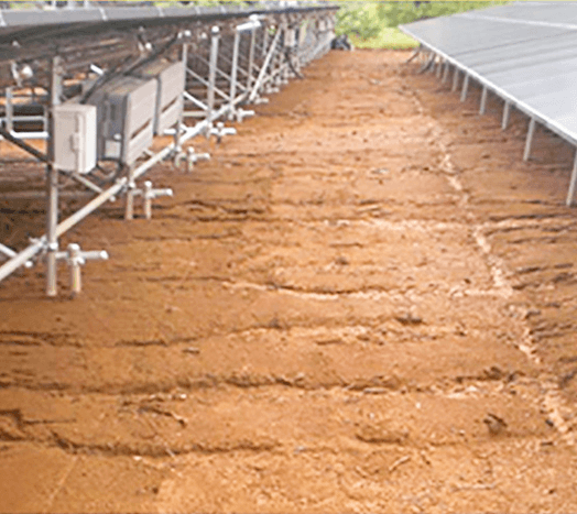 森を破壊すると大地がむき出し。水は大地を削り続ける。のイメージ